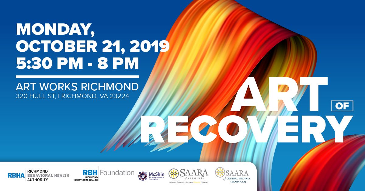 banner for Art of Recovery event