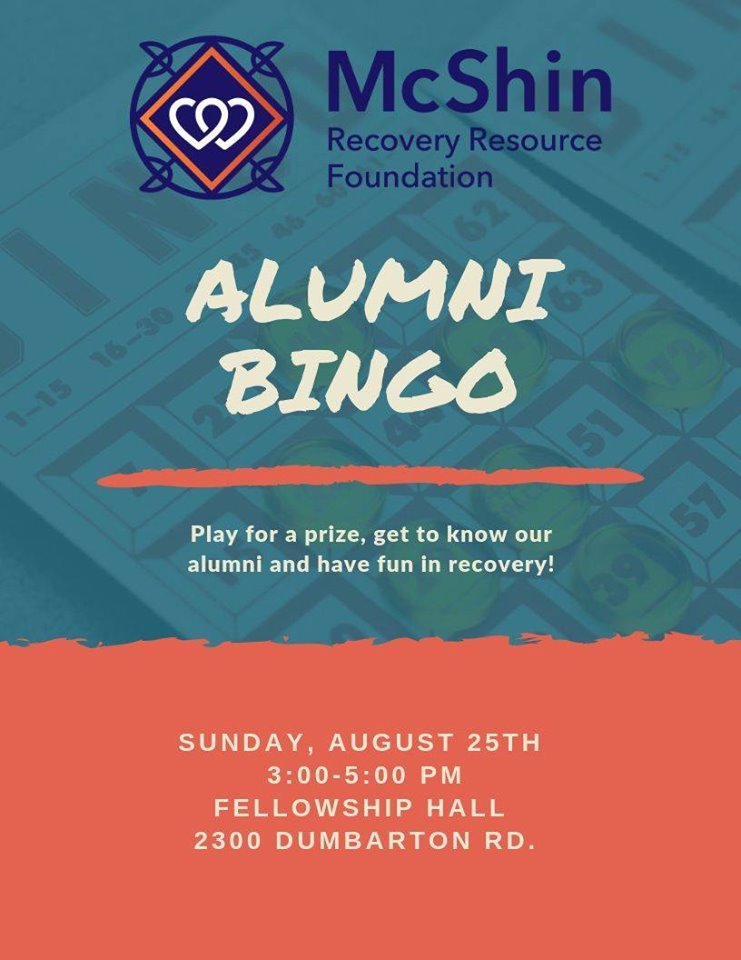 Flyer for Alumni Bingo