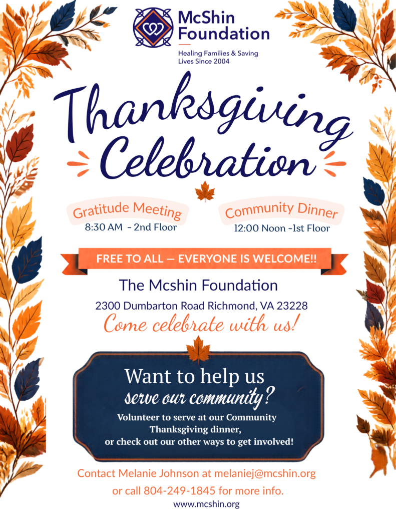 McShin Foundation featured flyer